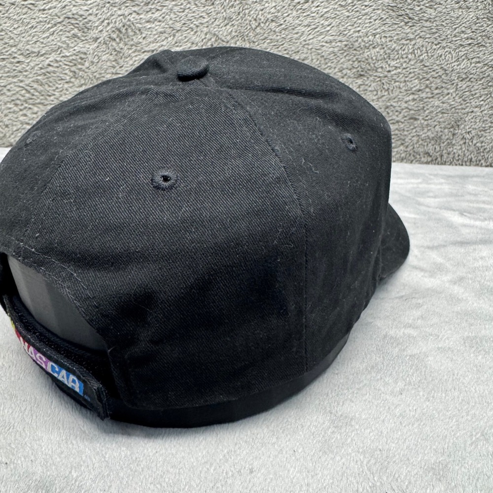 NASCAR Racing Black Baseball Cap with Fiber Optic Enhancements Adjustable - Picture 5 of 13